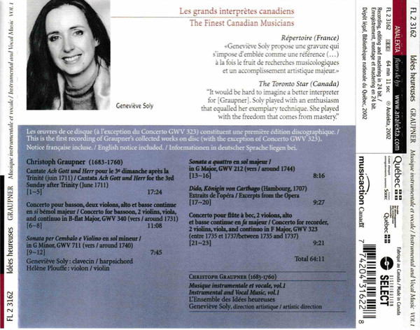 Graupner*, L'Ensemble Des Idées Heureuses*, Geneviève Soly-1