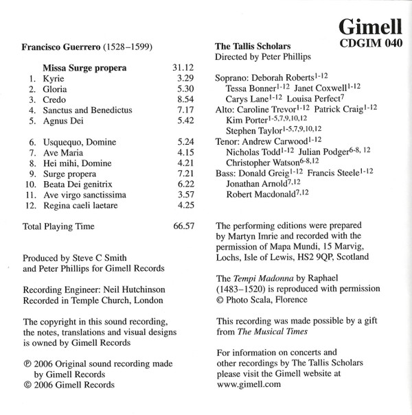 Francisco Guerrero, The Tallis Scholars, Peter Phillips (2)-3