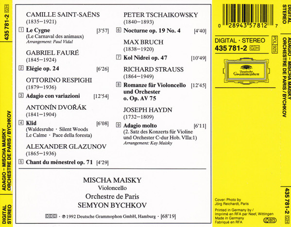 Mischa Maisky - Orchestre De Paris, Semyon Bychkov-1