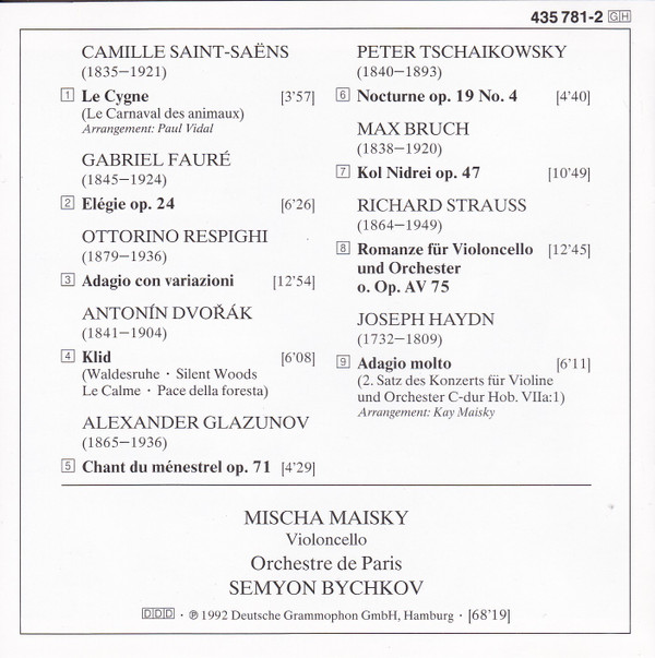 Mischa Maisky - Orchestre De Paris, Semyon Bychkov-3