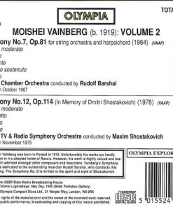 Mieczysław Weinberg – Moscow Chamber Orchestra / Rudolf Barshai • Большой Симфонический Оркестр Всесоюзного Радио / Maxim Shostakovich-2