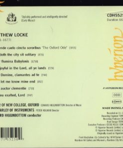 Matthew Locke - Choir Of New College, Oxford* / The Parley Of Instruments / Edward Higginbottom-1