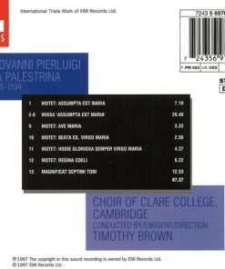 Palestrina* – Choir Of Clare College, Cambridge*, Timothy Brown (3)-1