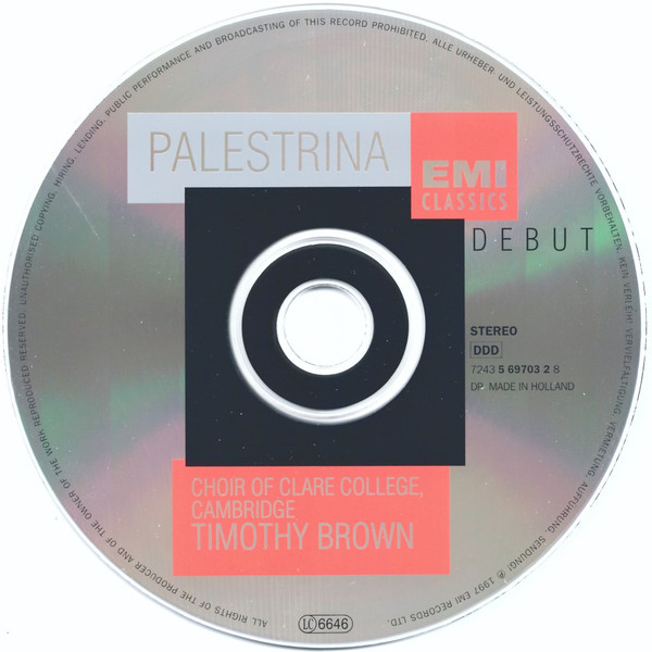 Palestrina* – Choir Of Clare College, Cambridge*, Timothy Brown (3)-3