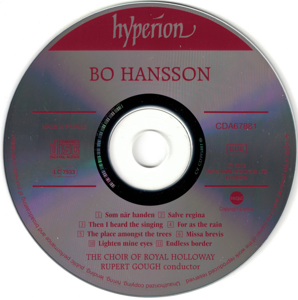 Bo Hansson (2), The Choir Of Royal Holloway*, Rupert Gough-2