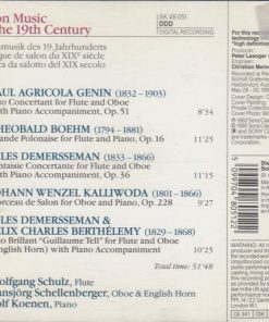 Theobald Böhm, Jan Kalivoda, Jules Demersseman, Félix Charles Berthélémy, Paul-Agricole Génin, Wolfgang Schulz (3), Hansjörg Schellenberger, Rolf Koenen-1