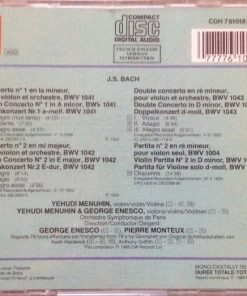 J.S. Bach* - Yehudi Menuhin, George Enesco*, Pierre Monteux-1