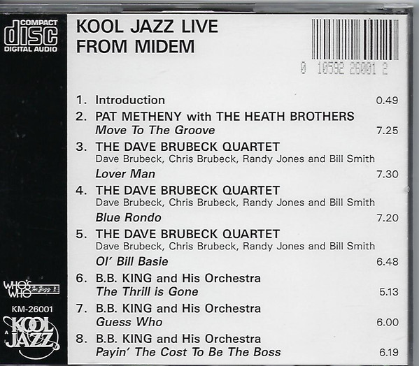 Pat Metheny / Heath Brothers* / The Dave Brubeck Quartet / B.B. King-1