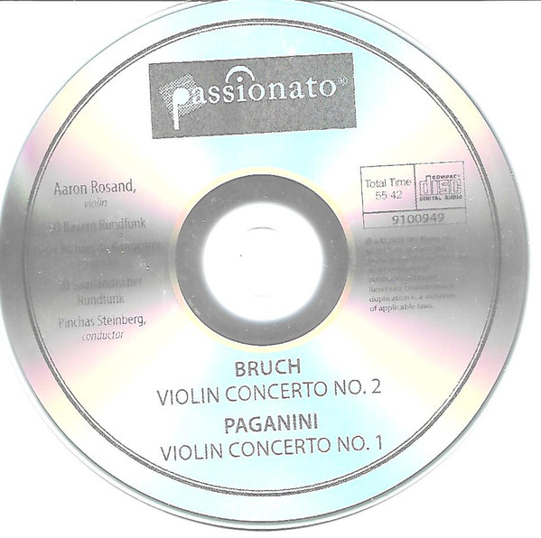 Aaron Rosand, Bruch*, Paganini*-2