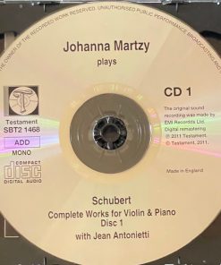 Schubert*, Johanna Martzy With Jean Antonietti-1