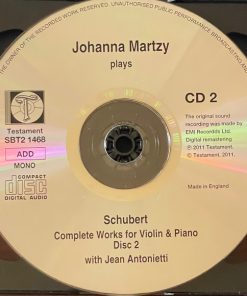 Schubert*, Johanna Martzy With Jean Antonietti-2