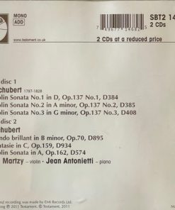 Schubert*, Johanna Martzy With Jean Antonietti-3