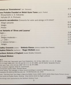 Richard Hickox conducts Vaughan Williams* – Bradley Creswick, Roger Winfield (2), Northern Sinfonia Of England*-2