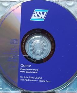 Hermann Goetz, Pro Arte Piano Quartet* With Paul Marrion-2