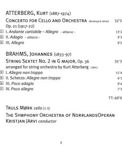 Atterberg*, Brahms*, Truls Mørk, The Symphony Orchestra Of NorrlandsOperan*, Kristjan Järvi-2