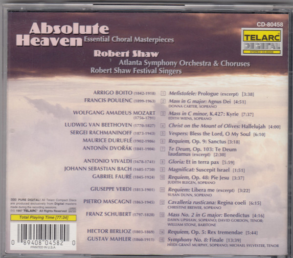Robert Shaw, Atlanta Symphony Orchestra & Choruses*, Robert Shaw Festival Singers-1