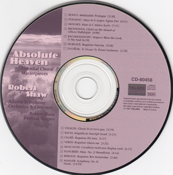 Robert Shaw, Atlanta Symphony Orchestra & Choruses*, Robert Shaw Festival Singers-2