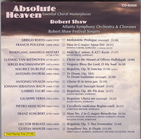 Robert Shaw, Atlanta Symphony Orchestra & Choruses*, Robert Shaw Festival Singers-3