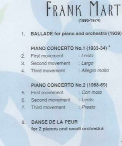Frank Martin (3) - Paul Badura-Skoda, Sebastian Benda, Orchestra Della Svizzera Italiana*, Christian Benda-3