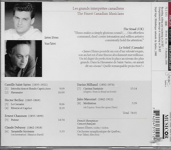James Ehnes, Orchestre Symphonique De Québec, Yoav Talmi-1