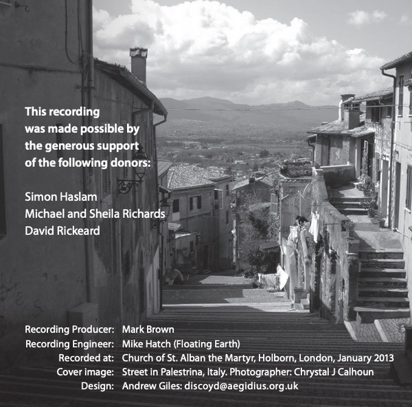 Giovanni Pierluigi da Palestrina, The Sixteen, Harry Christophers-2