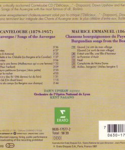 Canteloube* • Emmanuel* -- Dawn Upshaw, Kent Nagano / Orchestre De L'Opéra National De Lyon*-1
