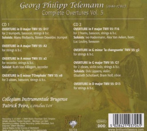 Telemann* / Collegium Instrumentale Brugense, Patrick Peire-1