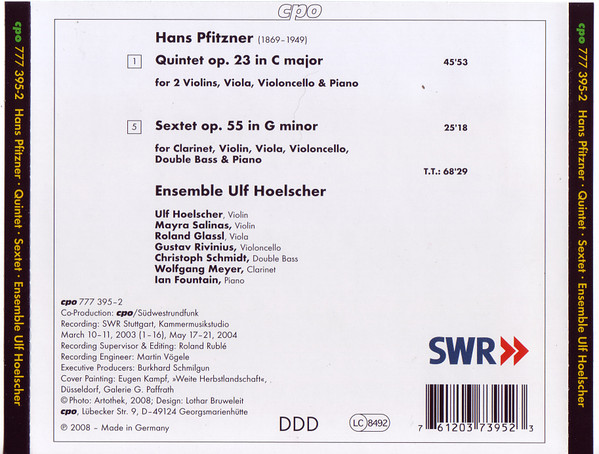 Hans Pfitzner / Ensemble Ulf Hoelscher-1