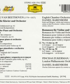 Ludwig van Beethoven, Pinchas Zukerman, Daniel Barenboim-1