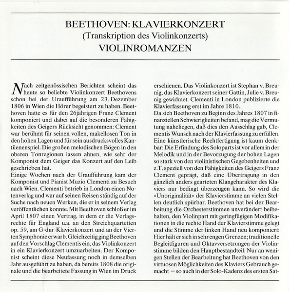 Ludwig van Beethoven, Pinchas Zukerman, Daniel Barenboim-4
