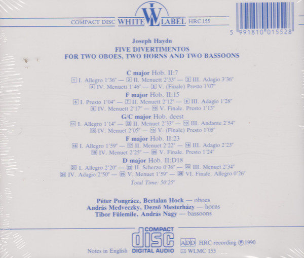 Joseph Haydn / Péter Pongrácz, Bertalan Hock, András Medveczky, Dezső Mesterházy, Tibor Fülemile, András Nagy (3)-1
