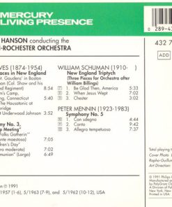 Charles Ives, William Schuman, Peter Mennin / Howard Hanson, Eastman-Rochester Orchestra-1