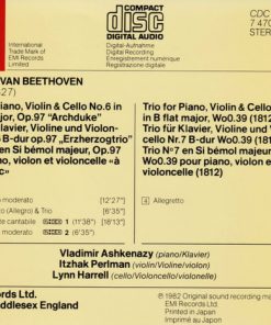 Vladimir Ashkenazy • Itzhak Perlman • Lynn Harrell - Beethoven*-1