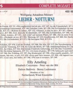 Mozart*, Elisabeth Cooymans, Peter van der Bilt, Dalton Baldwin, Benny Ludemann, Elly Ameling, The Netherlands Wind Ensemble*-1