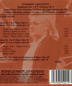 Ludwig van Beethoven, Pinchas Zukerman, National Arts Centre Orchestra-1