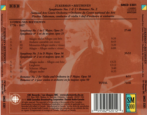 Ludwig van Beethoven, Pinchas Zukerman, National Arts Centre Orchestra-1
