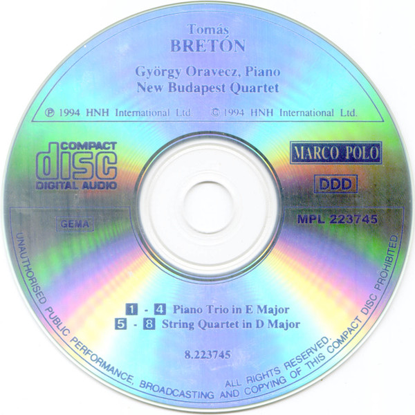 Tomás Bretón, György Oravecz, New Budapest Quartet-2