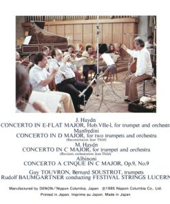 Guy Touvron = トゥーヴロン* & Bernard Soustrot = スーストロ*, J. Haydn* • Manfredini* • M. Haydn* • Albinoni* - Rudolf Baumgartner, Festival Strings Lucern*-1