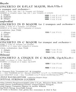 Guy Touvron = トゥーヴロン* & Bernard Soustrot = スーストロ*, J. Haydn* • Manfredini* • M. Haydn* • Albinoni* - Rudolf Baumgartner, Festival Strings Lucern*-4
