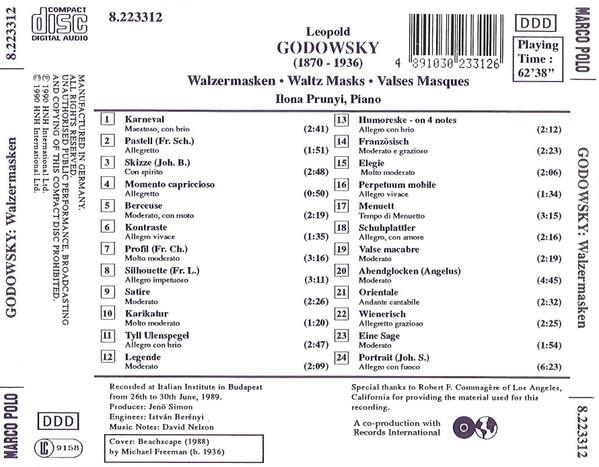 Leopold Godowsky, Ilona Prunyi-1