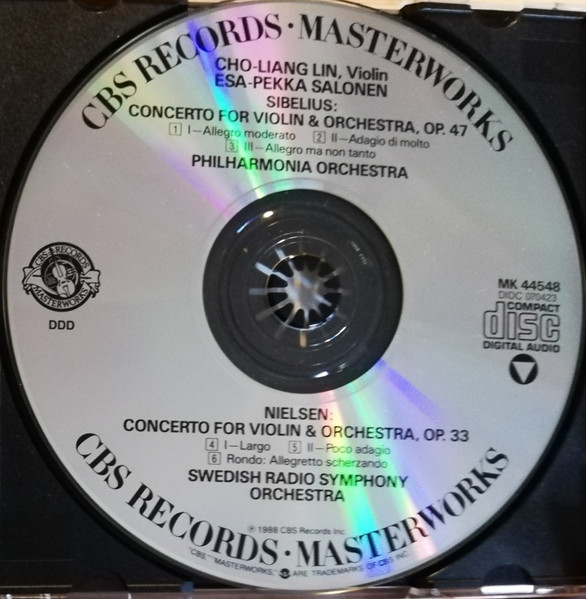 Jean Sibelius, Carl Nielsen - Cho-Liang Lin, Esa-Pekka Salonen, Philharmonia Orchestra, Sveriges Radios Symfoniorkester-2