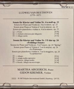 Ludwig van Beethoven, Gidon Kremer, Martha Argerich-3