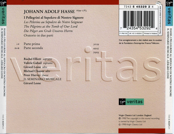 Johann Adolf Hasse - Il Seminario Musicale, Gérard Lesne-2