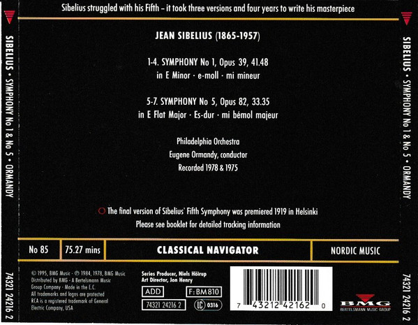 Sibelius*, Eugene Ormandy, The Philadelphia Orchestra-3