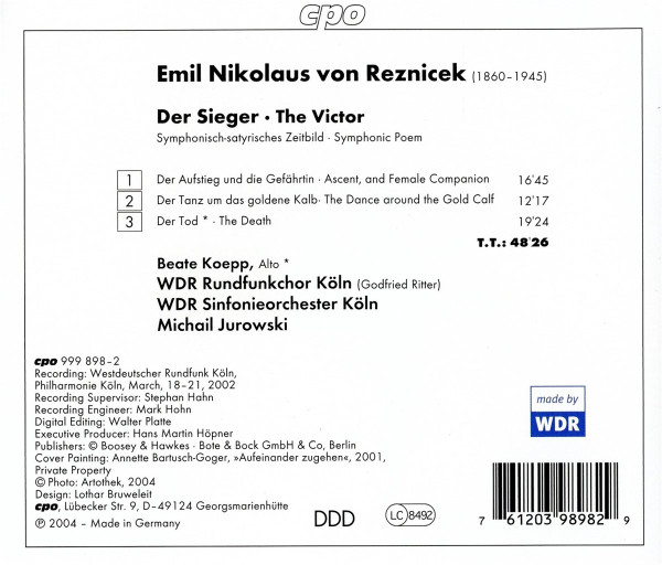 Emil Nikolaus Von Reznicek - WDR Sinfonieorchester Köln, Michail Jurowski-1