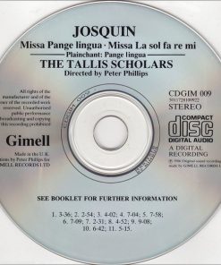 Josquin* - The Tallis Scholars, Peter Phillips (2)-2