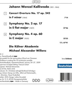 Johann Wenzel Kalliwoda* - Kölner Akademie ∙ Michael Alexander Willens*-1