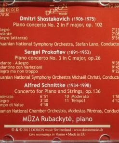 Mūza Rubackytė, Shostakovich*, Prokofiev*, Schnittke*-1