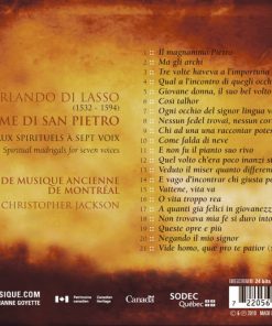 Roland de Lassus - Studio de Musique Ancienne de Montréal, Christopher Jackson (5)-1