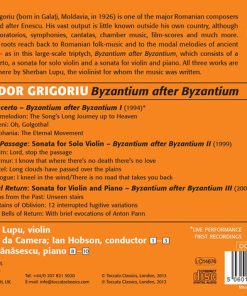 Theodor Grigoriu - Sherban Lupu, Sinfonia Da Camera, Ian Hobson, Andrei Tănăsescu-1